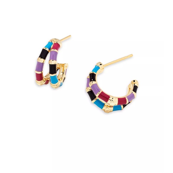 Kendra Scott
Essie Mixed Color Split Huggie Hoop Earrings in 14K Gold Plated - Picture 1 of 4